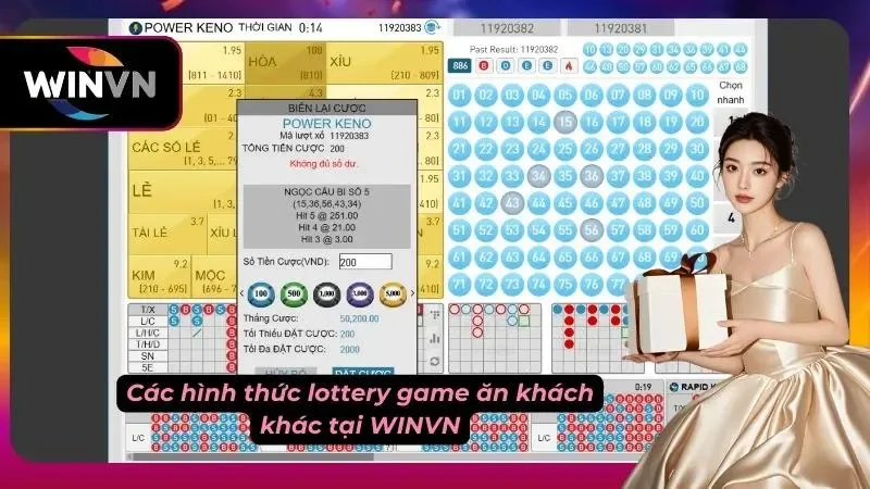 Các hình thức lottery cực kỳ hút người chơi tại nhà cái