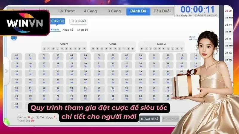 Quy trình tham gia đặt cược đề siêu tốc cực kỳ chi tiết cho người mới tham gia