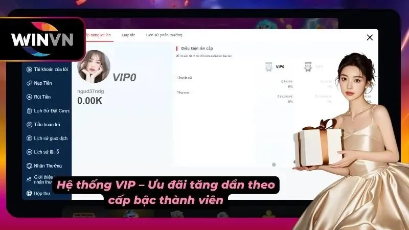 Điểm tích lũy tăng dần theo thời gian tham gia và giao dịch
